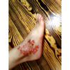 Tatuaj temporar cu henna portocalie