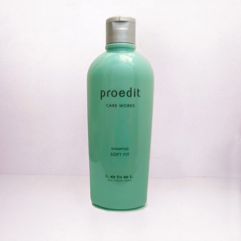 Lebel Proedit Soft Fit Shampoo: Mykhet og fuktighet for alle hårtyper, 300 ml