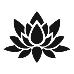 Plantilla de henna Loto 7 × 7 cm