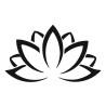 chna trafaretas lotuso kontūras 7 × 7 cm