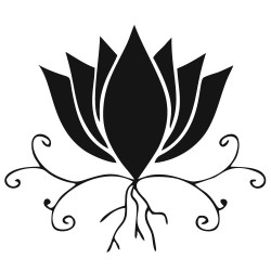 plantilla de henna loto enraizado 7 × 7 cm