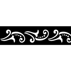 Lily Bracelet Henna Stencil 2×26cm – Disposable Self-Adhesive Template