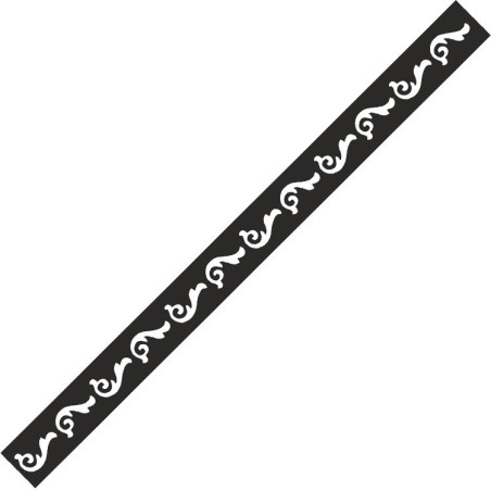Stencil henné bracciale onda vorticosa 2 × 26 cm