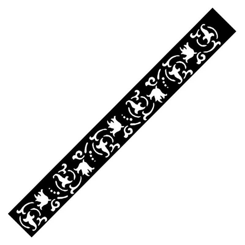 Pochoir henné bracelet arabesque 3 × 26 cm
