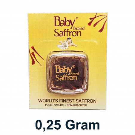 Förpackning med Baby Brand-saffran 0,25 g