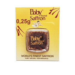 Förpackning med Baby Brand-saffran 0,25 g