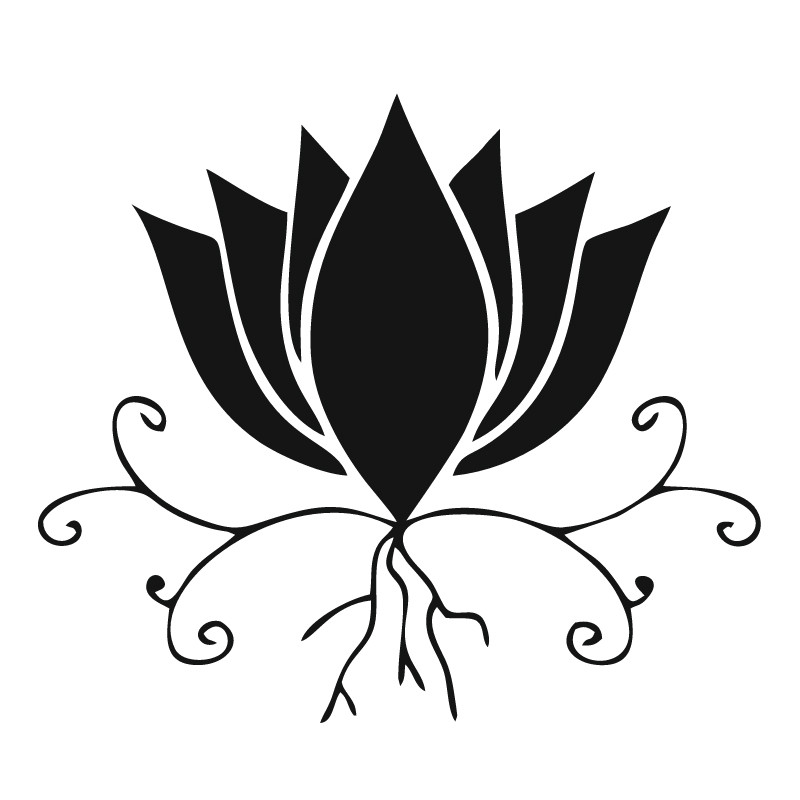 Henna-schablon Rotad lotus 7 × 7 cm