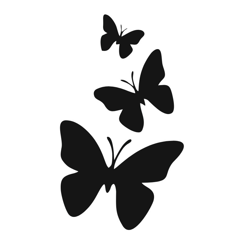 Stencil henné Gruppo di Farfalle 10 × 15 cm