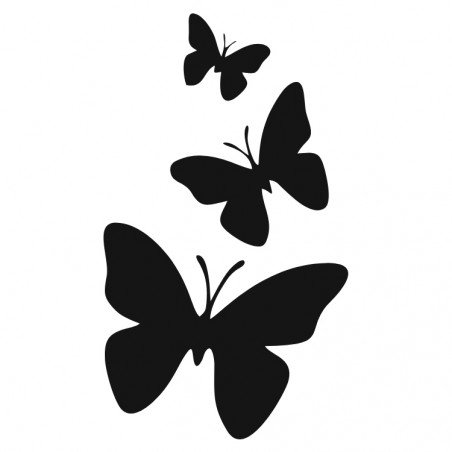 Sommerfugleflok henna-skabelon 10 × 15 cm