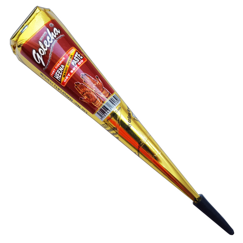 Bordeauxrote Henna Tattoo Farbe von Golecha – 1 Kegel mit fertiger henna paste