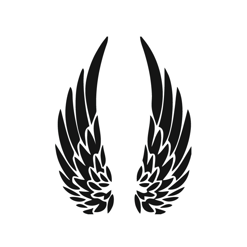 Angel Wings Henna Stencil 10 × 15 cm