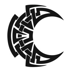 7×7cm Keltisk måne –...