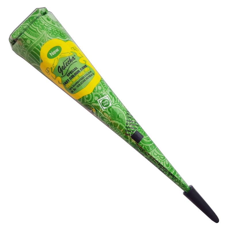 Golecha hennakegle – grøn henna til tatovering