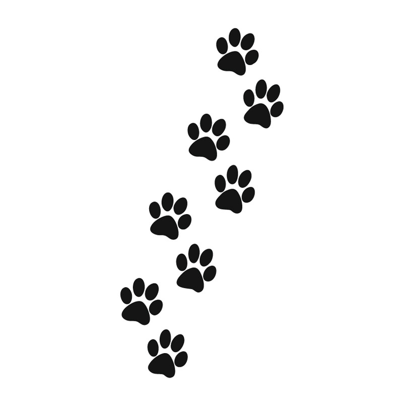 Molde para henna Pegadas de patas 10 × 15 cm