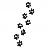 Paw Prints Henna Stencil 10 × 15 cm