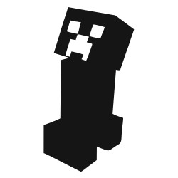 Hennas trafarets „Creeper siluets“ 7 × 7 cm