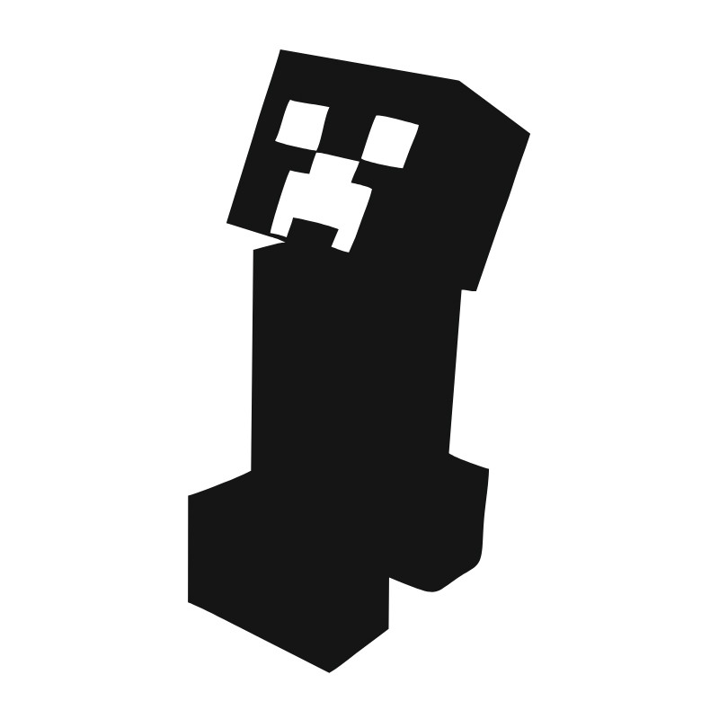 Henna-sjablong Creeper-silhuett 7 × 7 cm