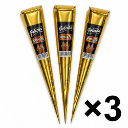 3x Black Henna Tattoo Cones...