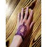 Paarse henna voor tattoo